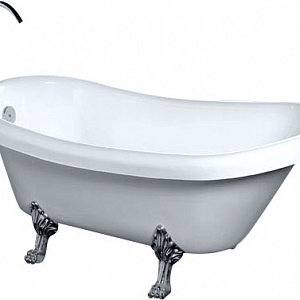 Акриловая ванна Gemy G9030 C 175*82 ножки хром